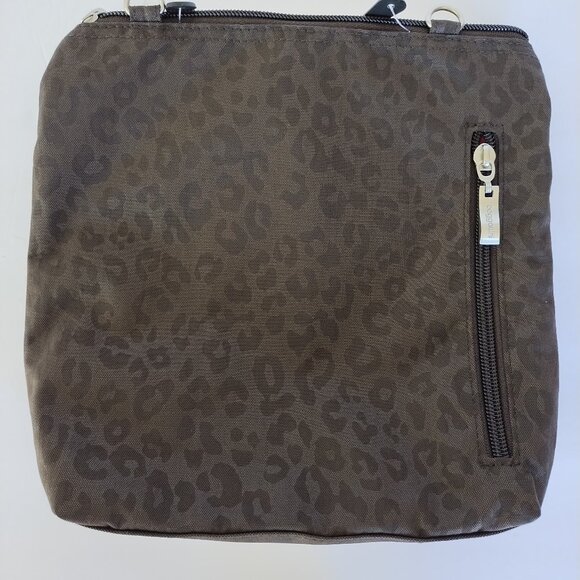 Baggallini Leopard Print Crossbody With Removable Coin Purse NWT - Picture 2 of 13